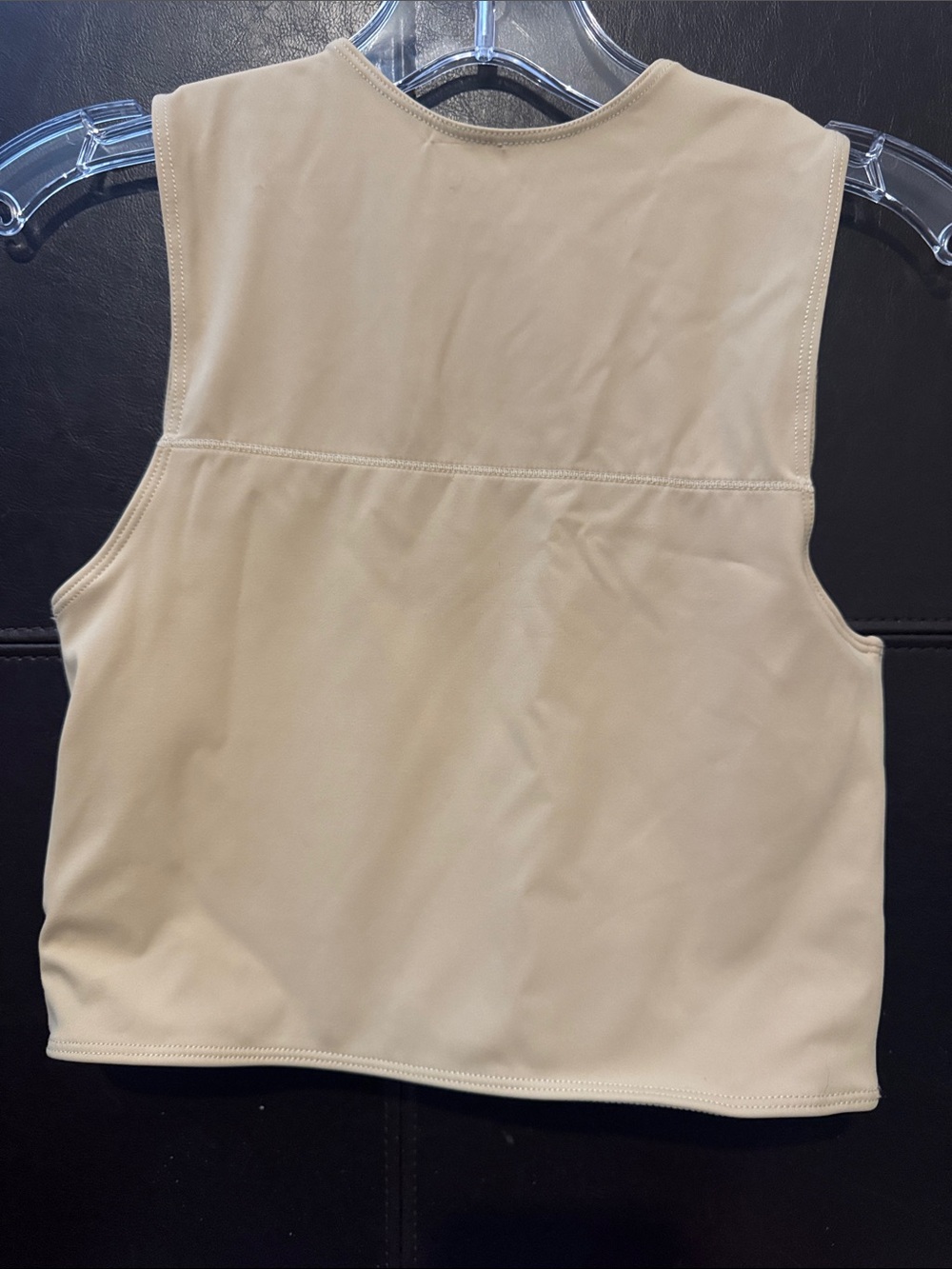 Wivow Beige Scoop Neck Chest Binder Tank-Medium - Picture 2 of 4